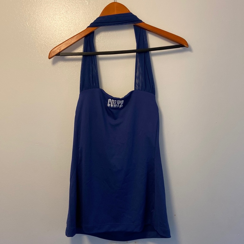 New NFL Indianapolis Colts Women's Blue Halter top Sz. M
